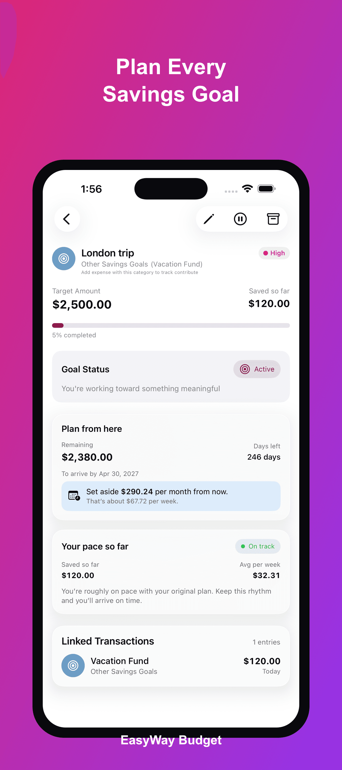 Plan Every Savings Goal